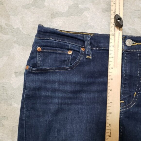 Levi s Jeans Womens 32x27 Blue Boyfriend Denim Dark Wash - Picture 9 of 13